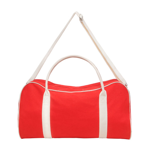 Logan Canvas Duffle Bags Red